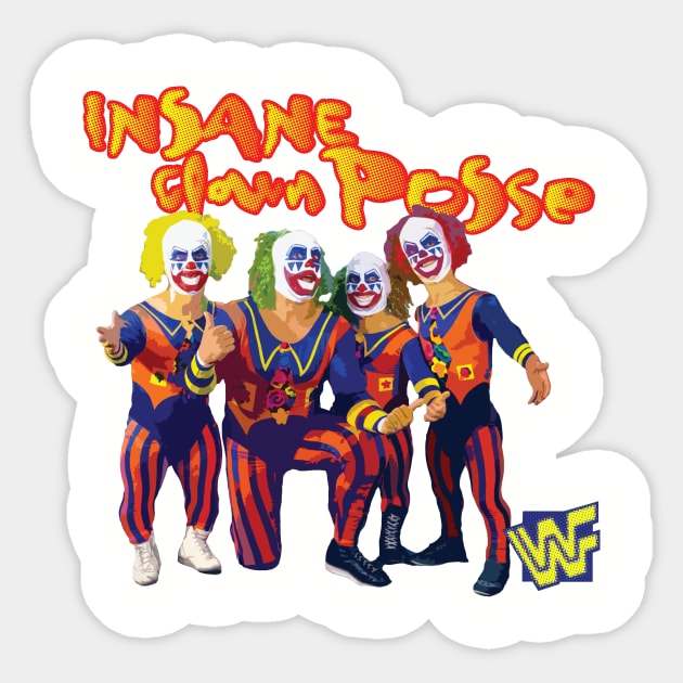 Mini Clown Posse - Old School Rasslin Sticker by the17th_juggalo